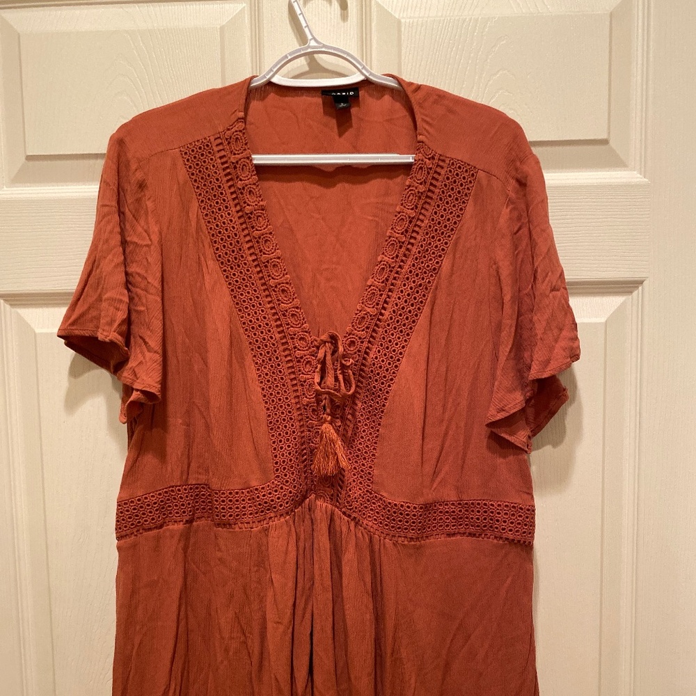 Torrid size: 2xl burnt orange short sleeve top